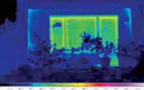 Termografía de una ventana de PVC nueva